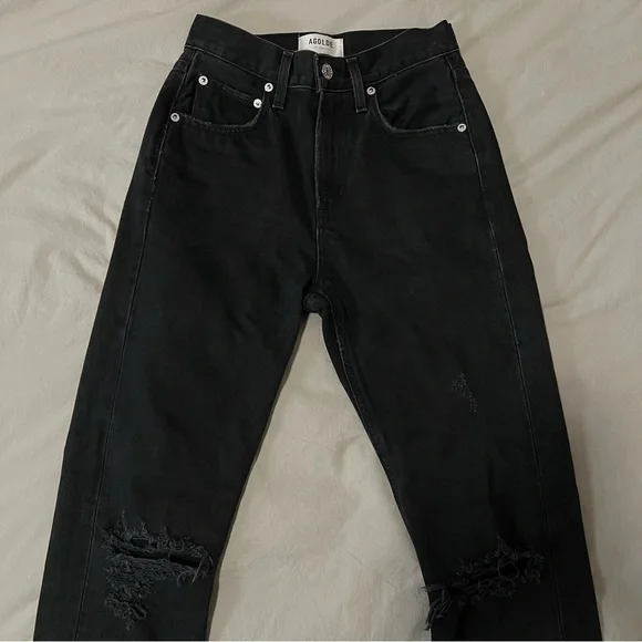 Agolde Cherie High Rise Straight in Distortion - Picture 3 of 5